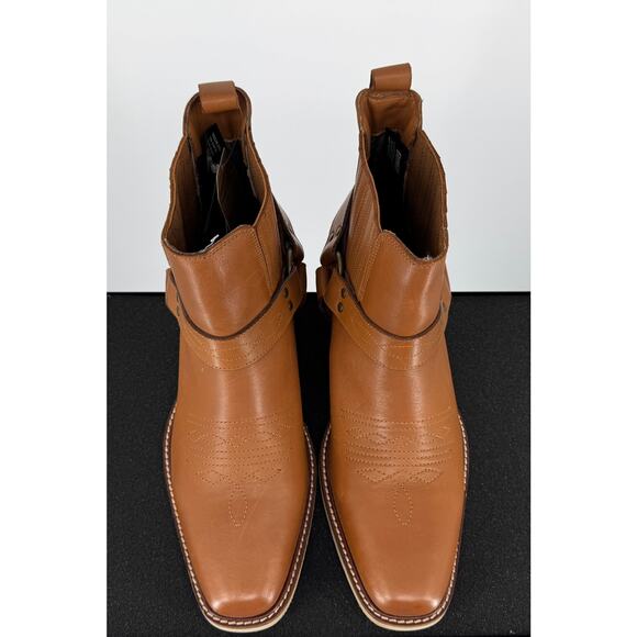 Dingo Black Bart Men’s 11.5D Whiskey Leather Harness Boots NWT main image 12